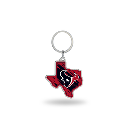 RICO INDUSTRIES Houston Texans State Shaped Key Ring