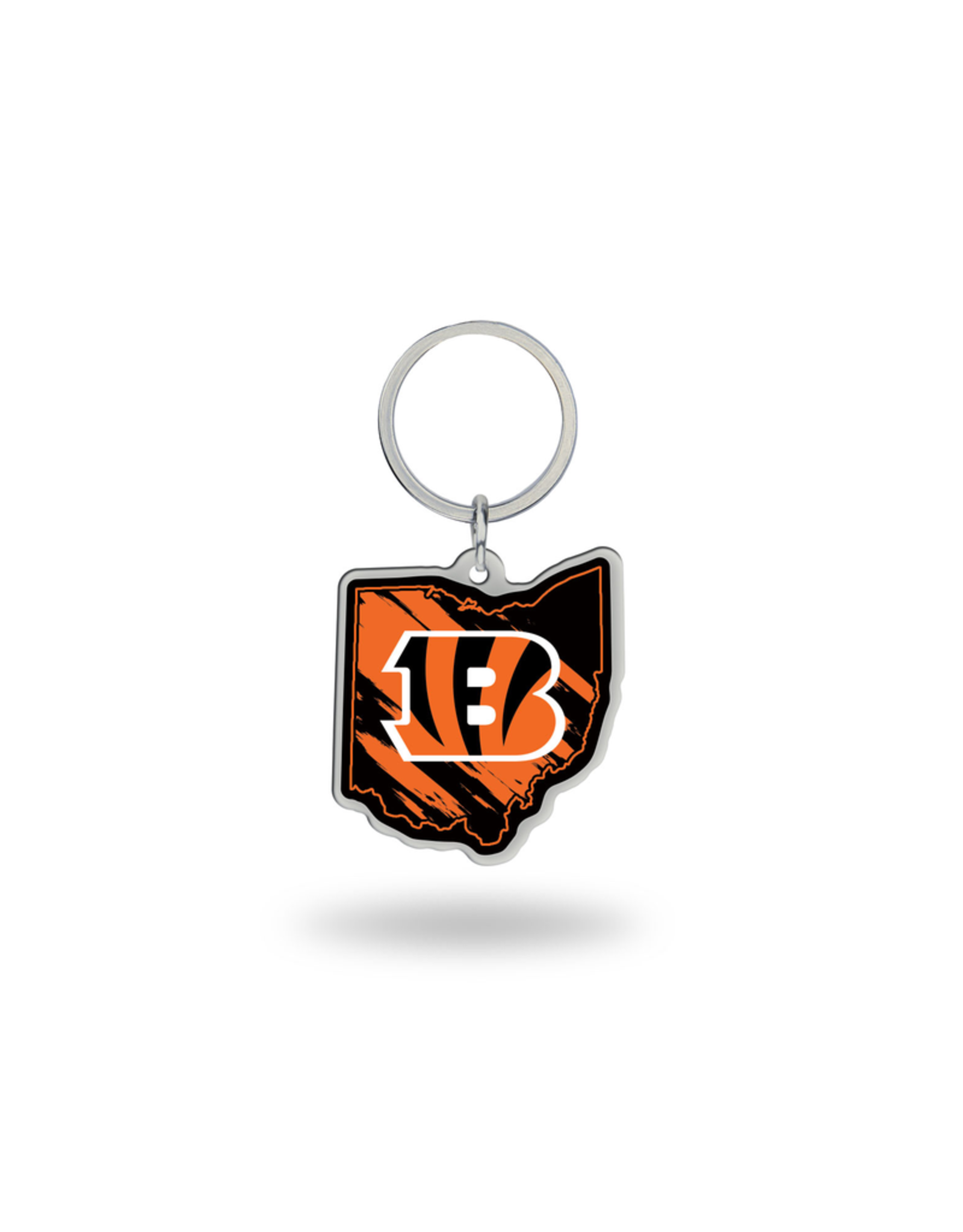 RICO INDUSTRIES Cincinnati Bengals State Shaped Key Ring