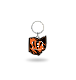 RICO INDUSTRIES Cincinnati Bengals State Shaped Key Ring