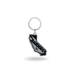 RICO INDUSTRIES Las Vegas Raiders State Shaped Key Ring