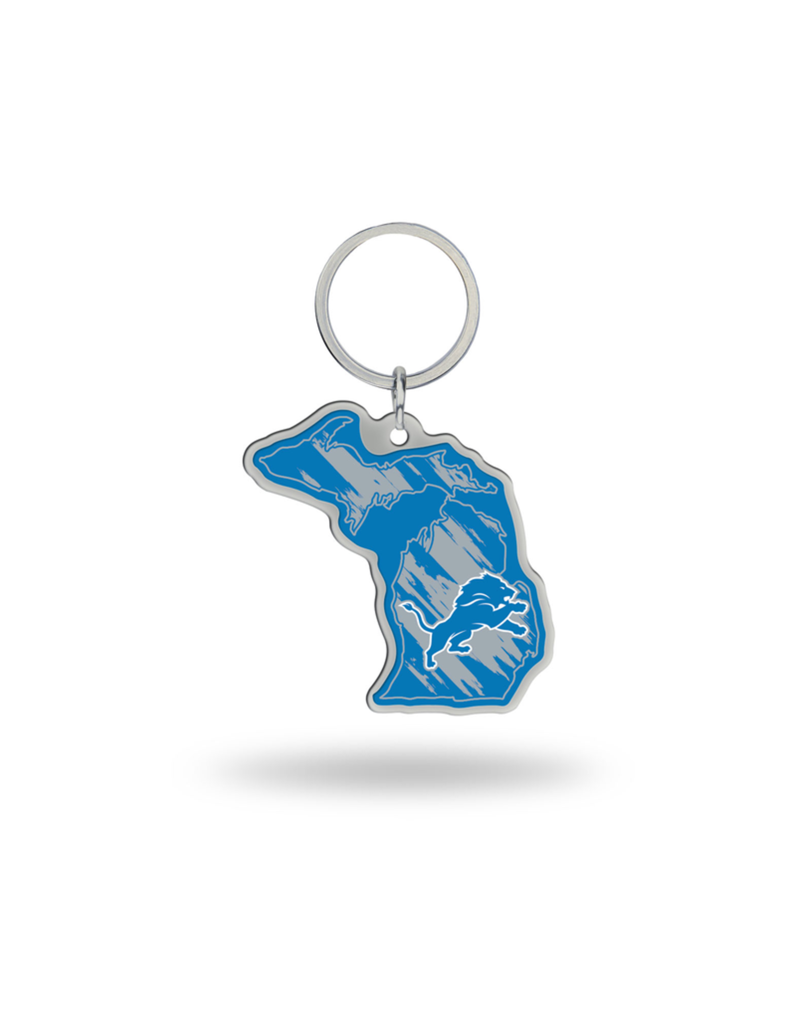 RICO INDUSTRIES Detroit Lions State Shaped Key Ring