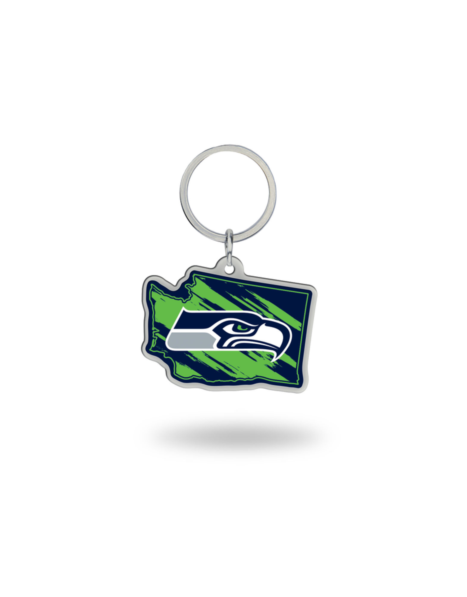 RICO INDUSTRIES Seattle Seahawks State Shaped Key Ring