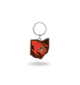RICO INDUSTRIES Cleveland Browns State Shaped Key Ring
