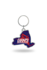 RICO INDUSTRIES New York Giants State Shaped Key Ring