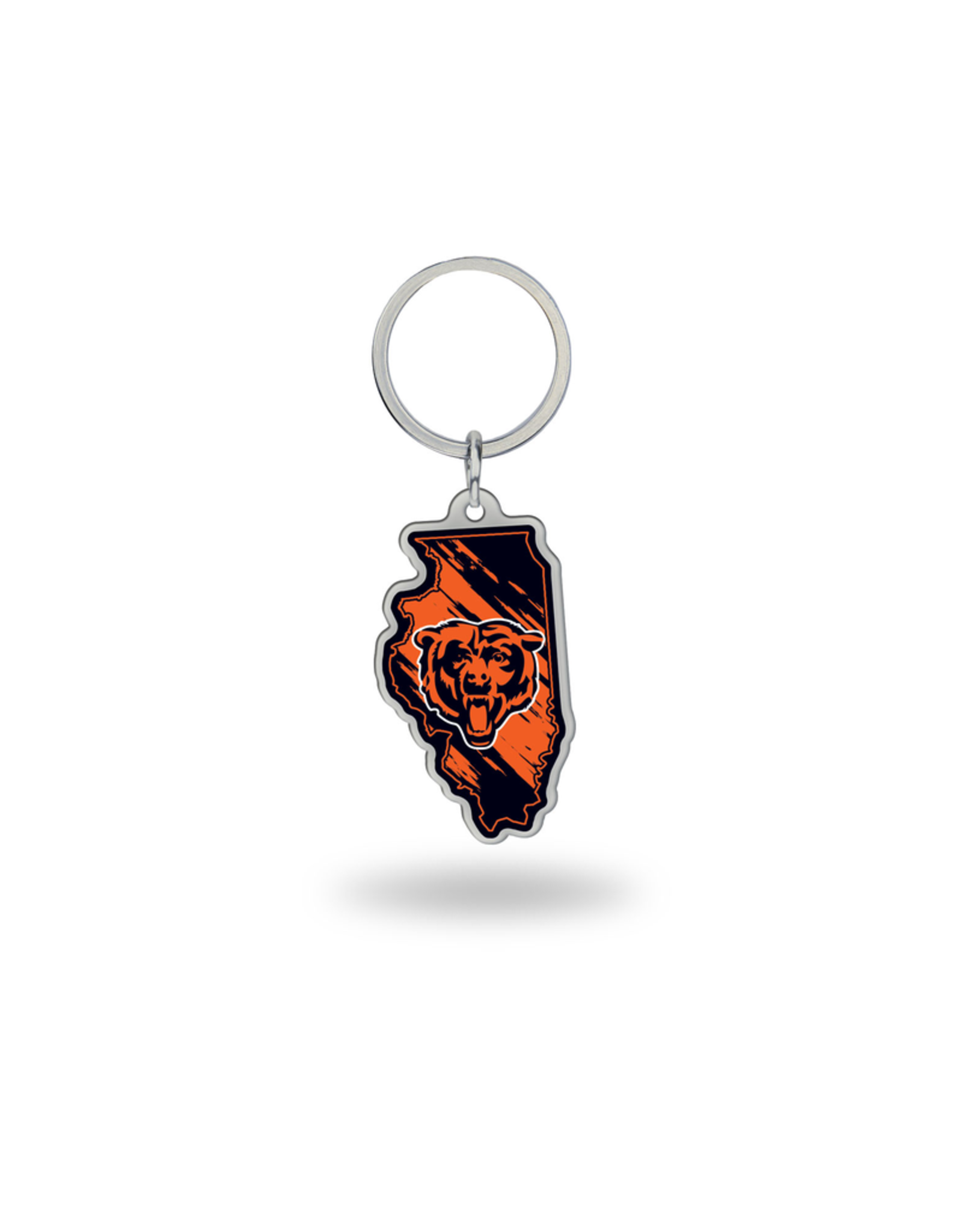 RICO INDUSTRIES Chicago Bears State Shaped Key Ring