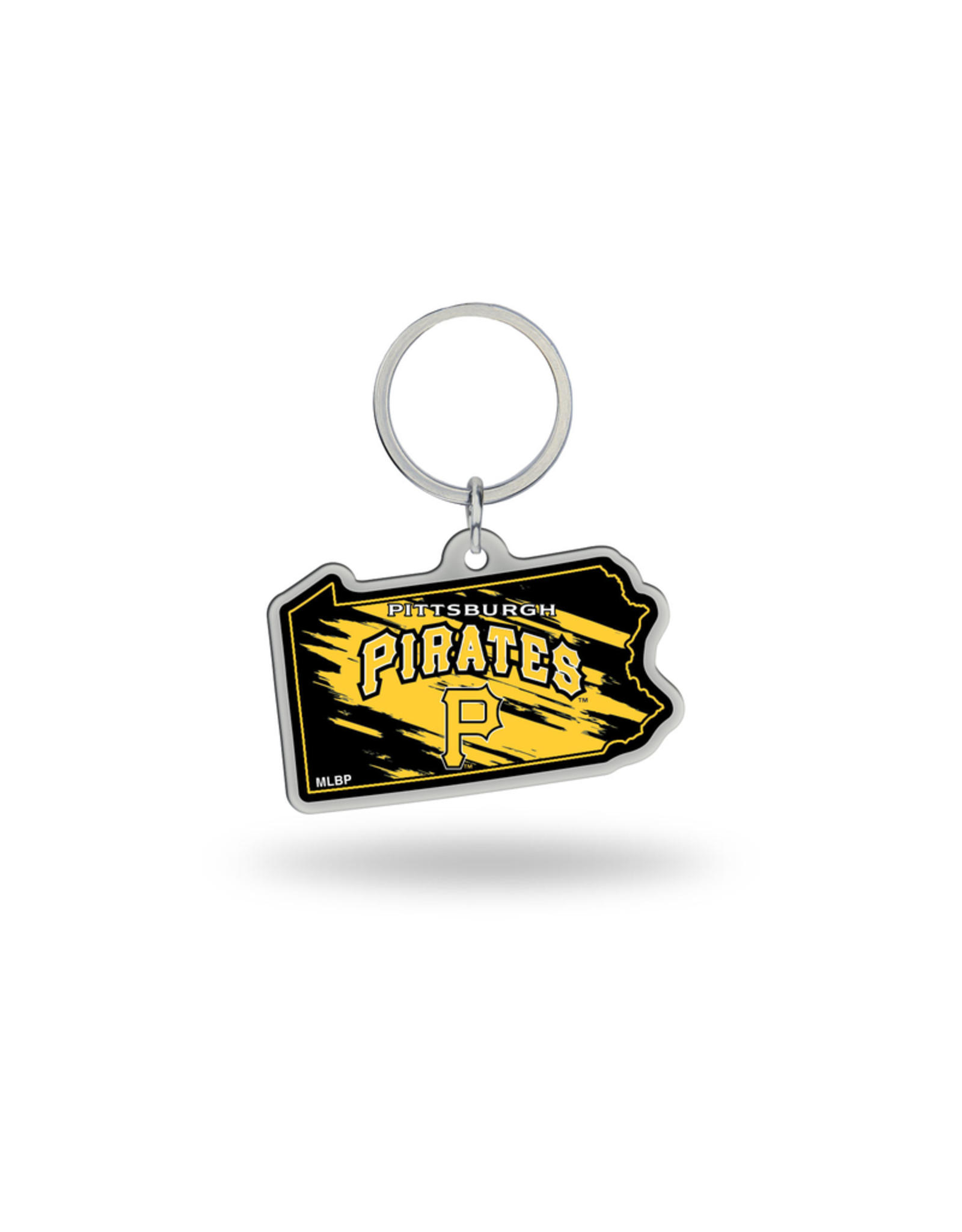 RICO INDUSTRIES Pittsburgh Pirates State Shaped Key Ring