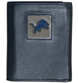 SISKIYOU GIFTS Detriot Lions Executive Leather Trifold Wallet