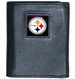 SISKIYOU GIFTS Pittsburgh Steelers Executive Leather Trifold Wallet