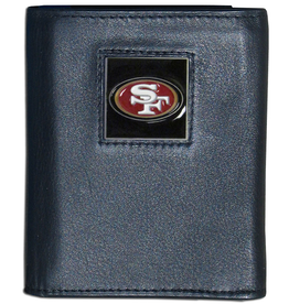 SISKIYOU GIFTS San Francisco 49ers Executive Leather Trifold Wallet