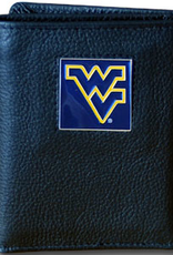 SISKIYOU GIFTS West Virginia Mountaineers Executive Leather Trifold Wallet
