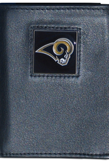 SISKIYOU GIFTS Los Angeles Rams Executive Leather Trifold Wallet
