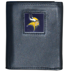 SISKIYOU GIFTS Minnesota Vikings Executive Leather Trifold Wallet