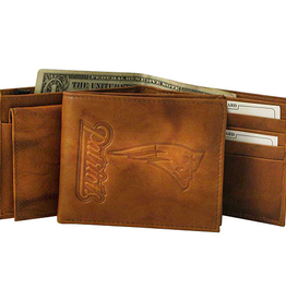RICO INDUSTRIES New England Patriots Vintage Leather Billfold Wallet