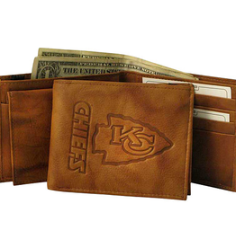 RICO INDUSTRIES Kansas City Chiefs Vintage Leather Billfold Wallet