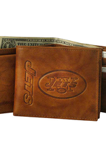RICO INDUSTRIES New York Jets Vintage Leather Billfold Wallet