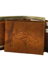 RICO INDUSTRIES Denver Broncos Vintage Leather Billfold Wallet