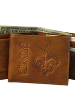 RICO INDUSTRIES New Orleans Saints Vintage Leather Billfold Wallet