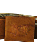 RICO INDUSTRIES Jacksonville Jaguars Vintage Leather Billfold Wallet