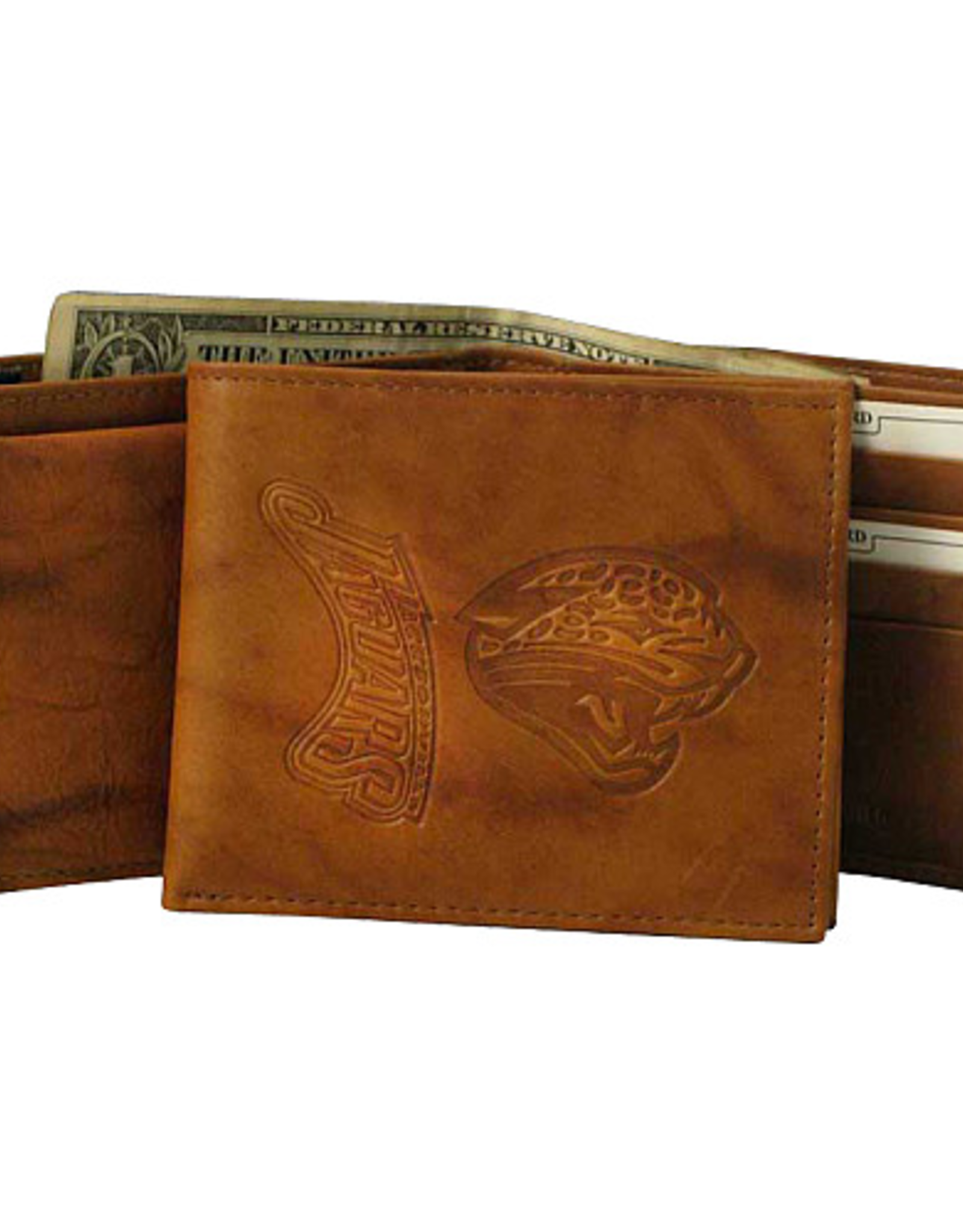 RICO INDUSTRIES Jacksonville Jaguars Vintage Leather Billfold Wallet