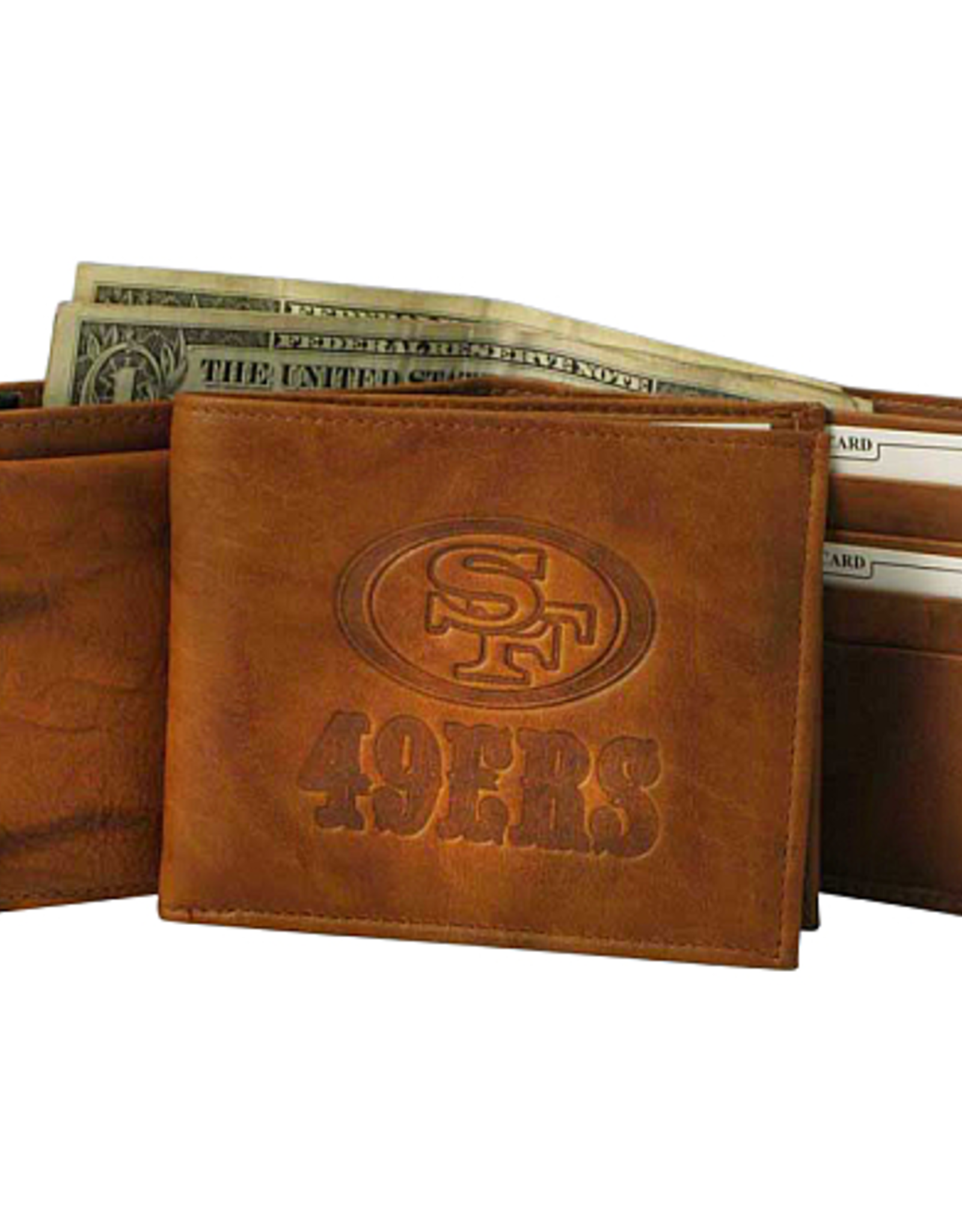 RICO INDUSTRIES San Francisco 49ers Vintage Leather Billfold Wallet