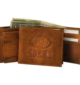 RICO INDUSTRIES San Francisco 49ers Vintage Leather Billfold Wallet