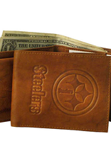 RICO INDUSTRIES Pittsburgh Steelers Vintage Leather Billfold Wallet