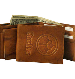 RICO INDUSTRIES Pittsburgh Steelers Vintage Leather Billfold Wallet