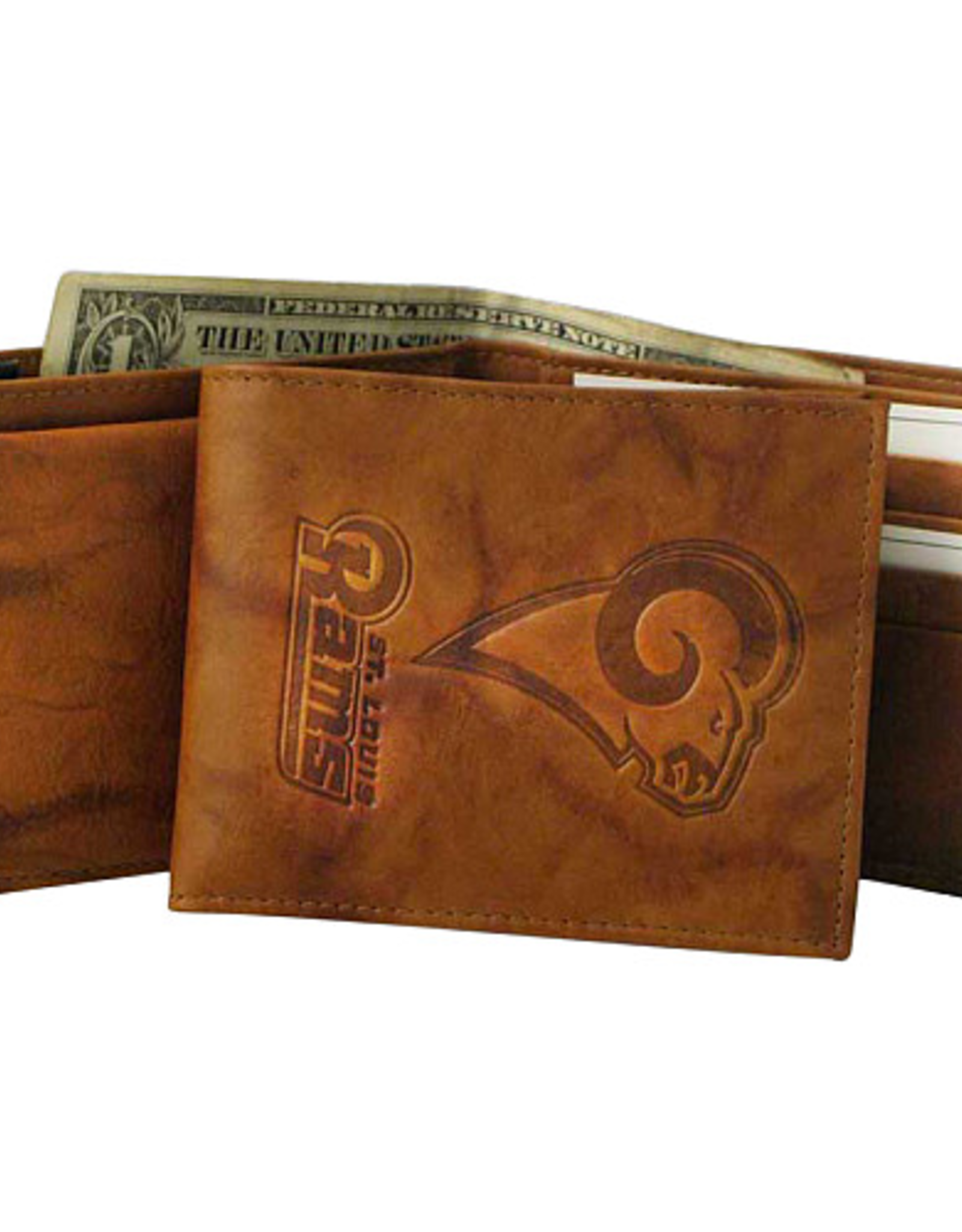 RICO INDUSTRIES Los Angeles Rams Vintage Leather Billfold Wallet