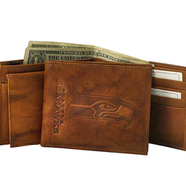 RICO INDUSTRIES Seattle Seahawks Vintage Leather Billfold Wallet