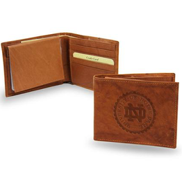 RICO INDUSTRIES Notre Dame Fighting Irish Vintage Leather Billfold Wallet