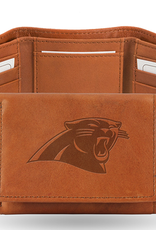 RICO INDUSTRIES Carolina Panthers Vintage Leather Trifold Wallet