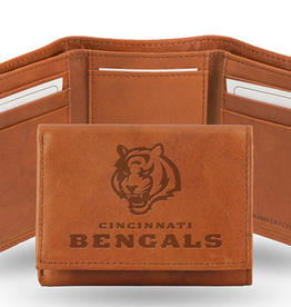 RICO INDUSTRIES Cincinnati Bengals Vintage Leather Trifold Wallet