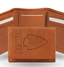 RICO INDUSTRIES Kansas City Chiefs Vintage Leather Trifold Wallet