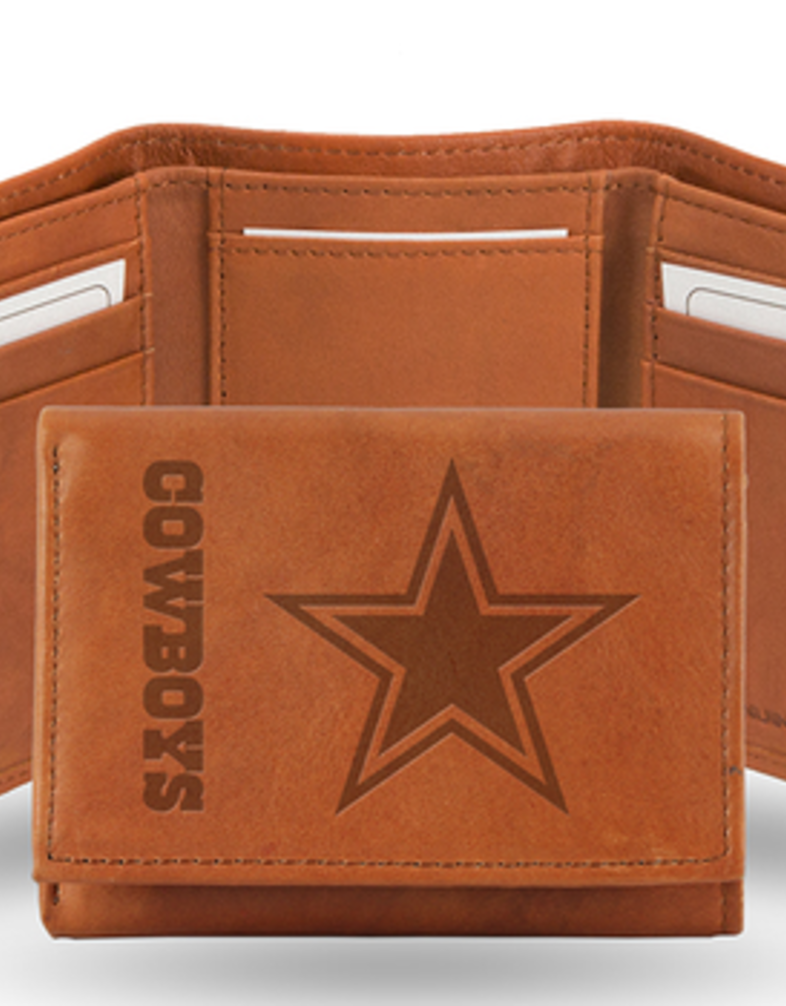 RICO INDUSTRIES Dallas Cowboys Vintage Leather Trifold Wallet