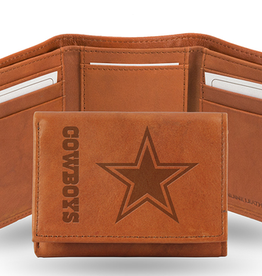 RICO INDUSTRIES Dallas Cowboys Vintage Leather Trifold Wallet