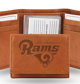 RICO INDUSTRIES Los Angeles Rams Vintage Leather Trifold Wallet