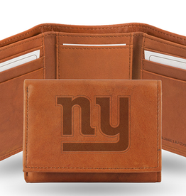 RICO INDUSTRIES New York Giants Vintage Leather Trifold Wallet