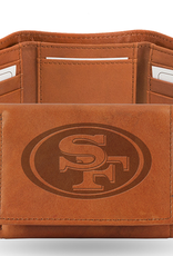 RICO INDUSTRIES San Francisco 49ers Vintage Leather Trifold Wallet