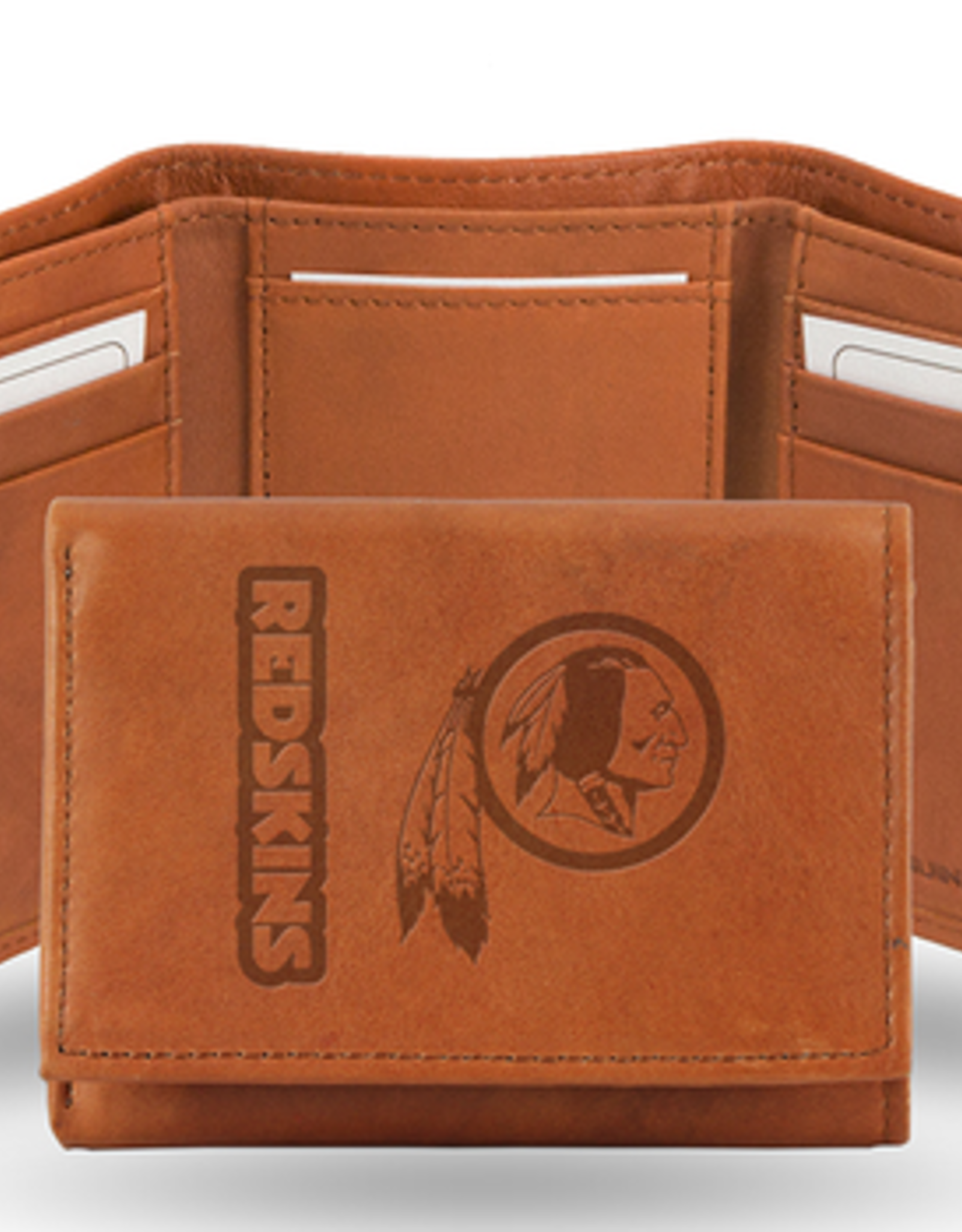 RICO INDUSTRIES Washington Redskins Vintage Leather Trifold Wallet