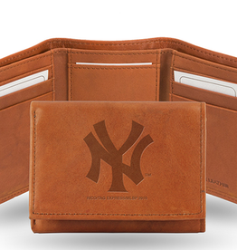 RICO INDUSTRIES New York Yankees Vintage Leather Trifold Wallet