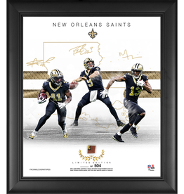 MOUNTED MEMORIES Saints Franchise Foundations Collage Frame