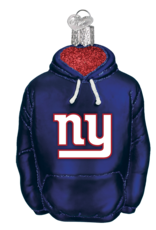 OLD WORLD CHRISTMAS New York Giants Hoodie Ornament