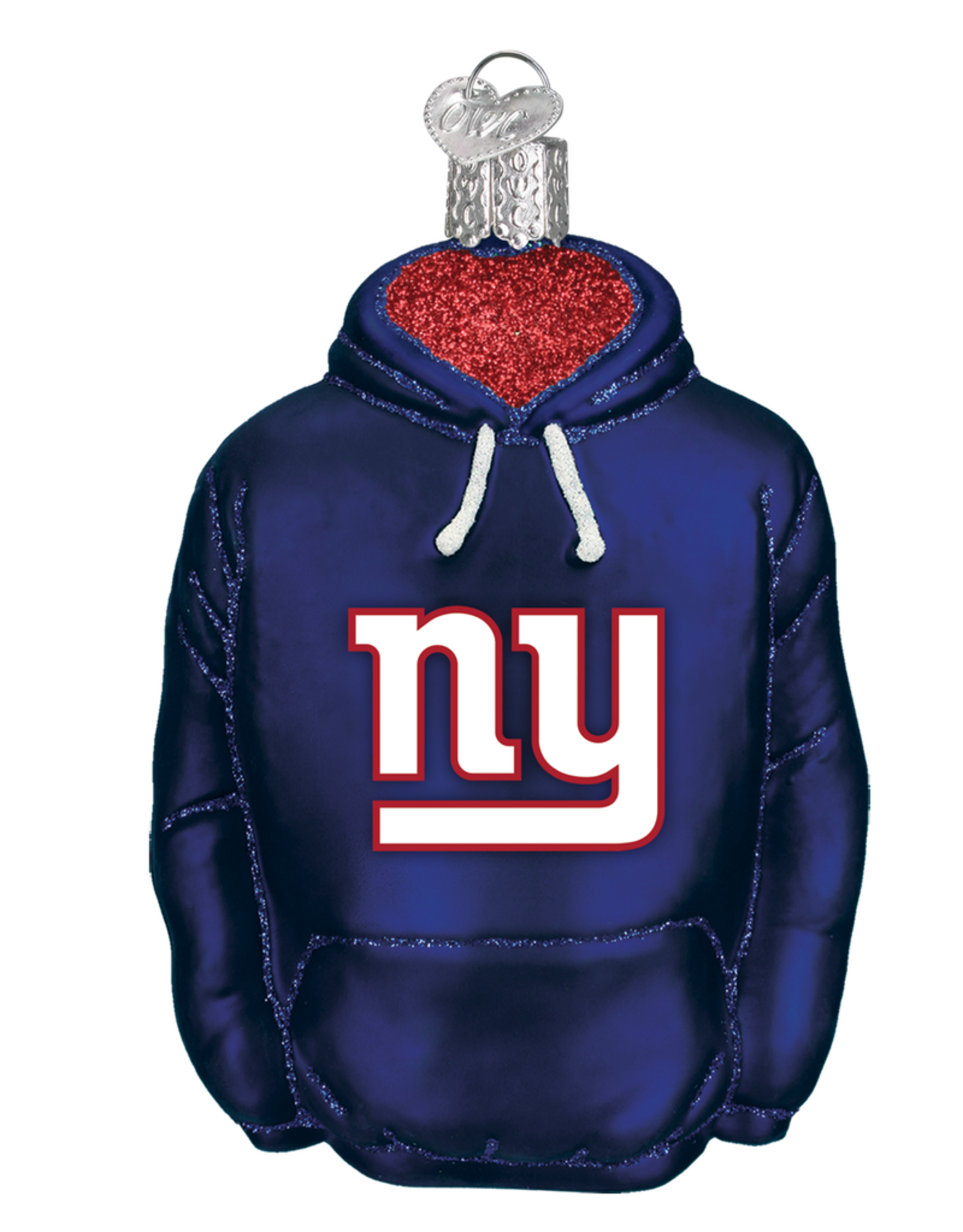 OLD WORLD CHRISTMAS New York Giants Hoodie Ornament