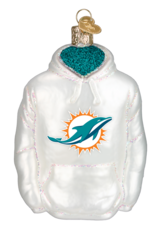 OLD WORLD CHRISTMAS Miami Dolphins Hoodie Ornament