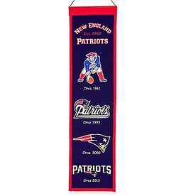 WINNING STREAK SPORTS New England Patriots 8x32 Wool Heritage Banner