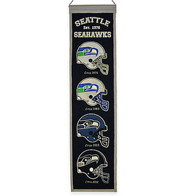 WINNING STREAK SPORTS Seattle Seahawks 8x32 Wool Heritage Banner