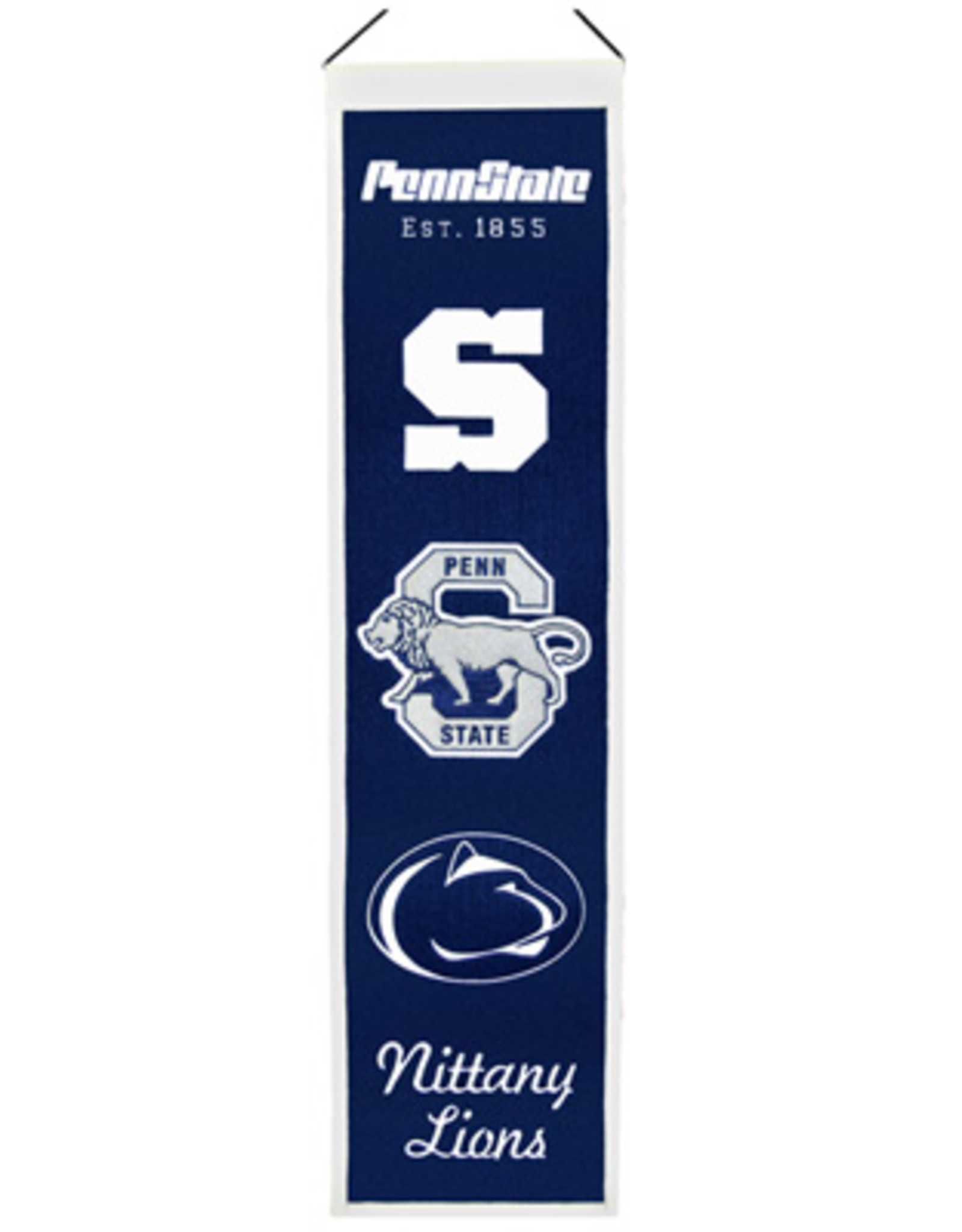 WINNING STREAK SPORTS Penn State Nittany 8x32 Wool Heritage Banner