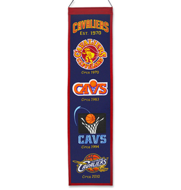 WINNING STREAK SPORTS Cleveland Cavaliers 8x32 Wool Heritage Banner