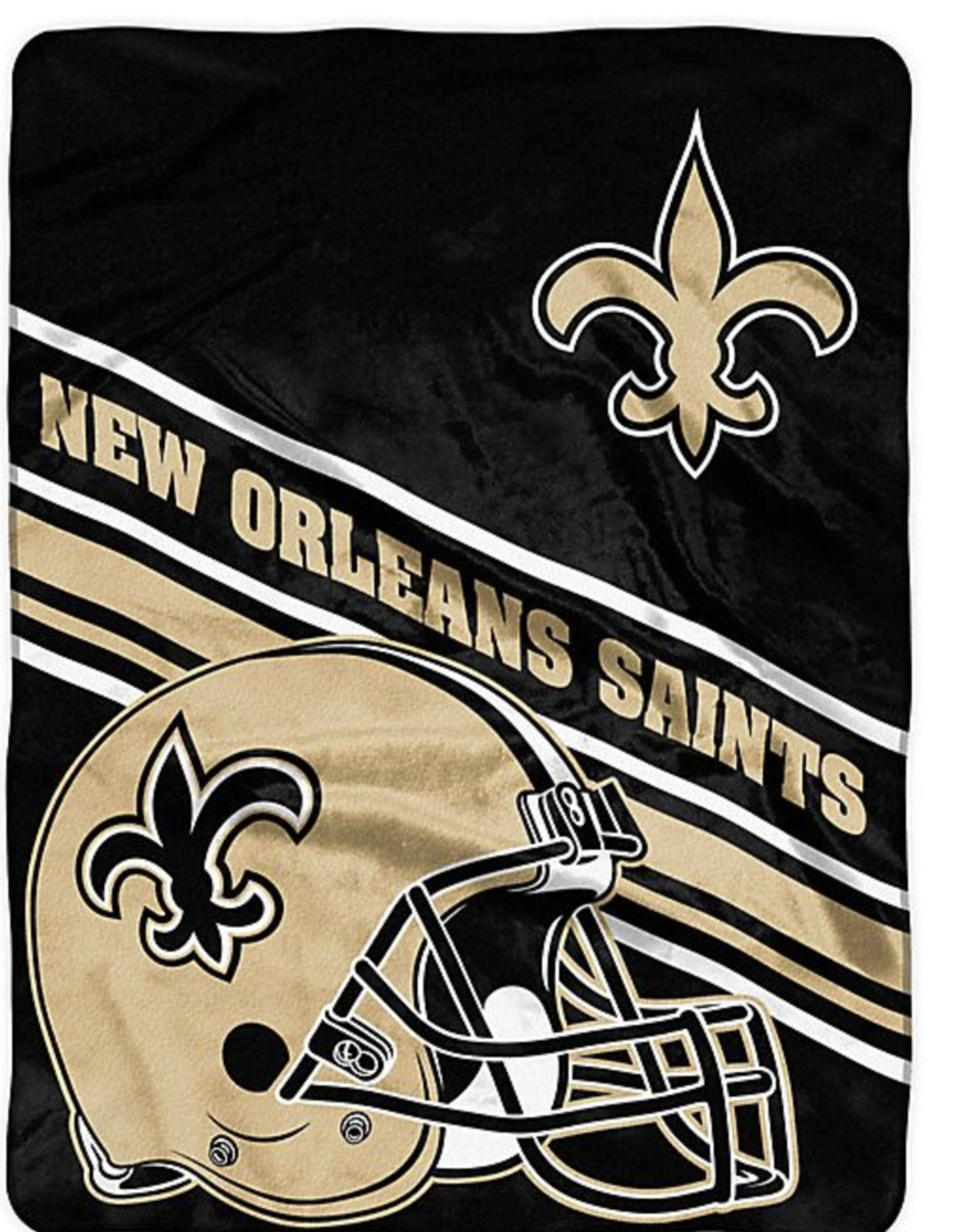 Northwest New Orleans Saints 60x80 Slant Royal Plush Blanket