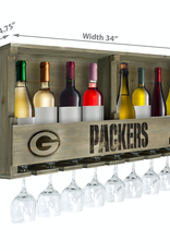 Imperial Green Bay Packers Bar Rack